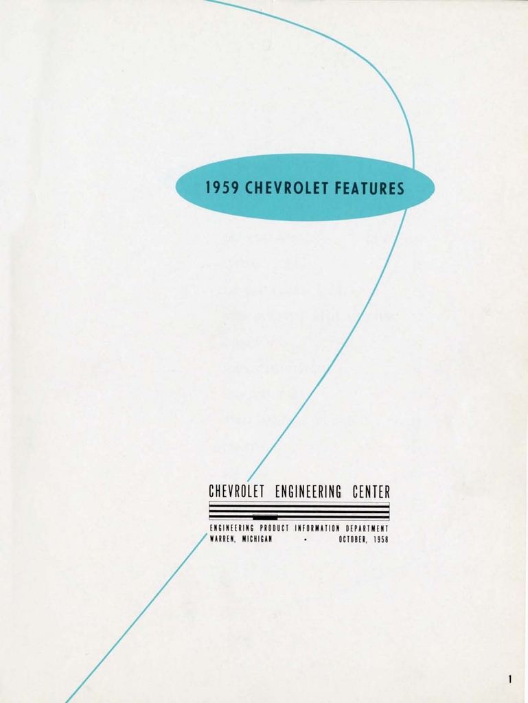 1959 Chevrolet Engineering Features Booklet Page 58
